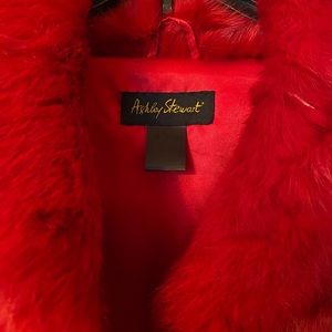 Ashley Stewart Red Faux Fur